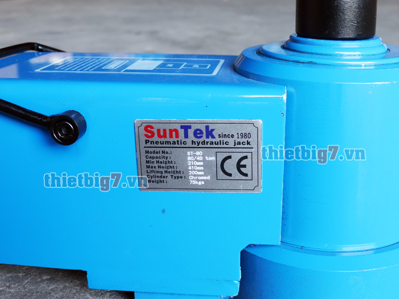 Thông số kỹ thuật kích nâng dùng hơi 2 tầng 40 / 80 tấn Thông số kỹ thuật kích nâng dùng hơi 2 tầng 40 / 80 tấn