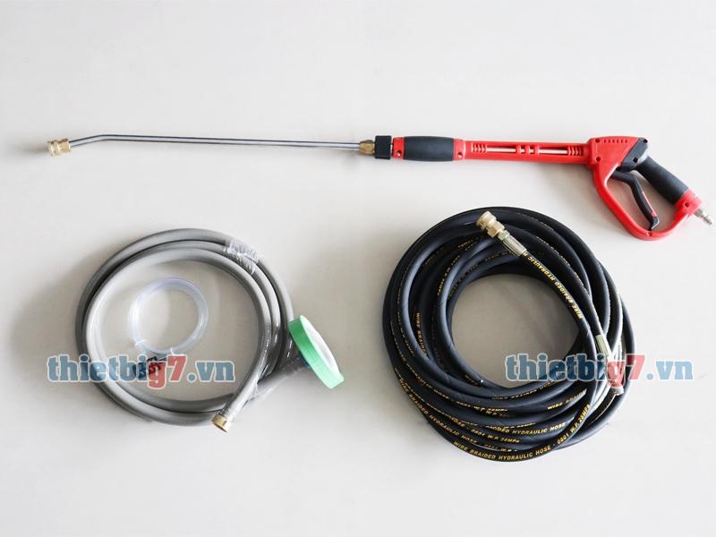 Phụ kiện kèm theo máy rửa xe cao áp omega 5.5kw