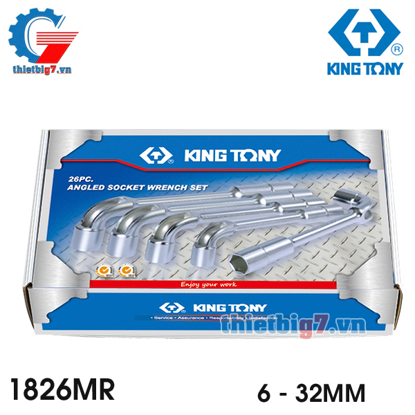 Bộ Điếu 26 Cái Hệ Mét Kingtony 1826MR, 6 – 32MM