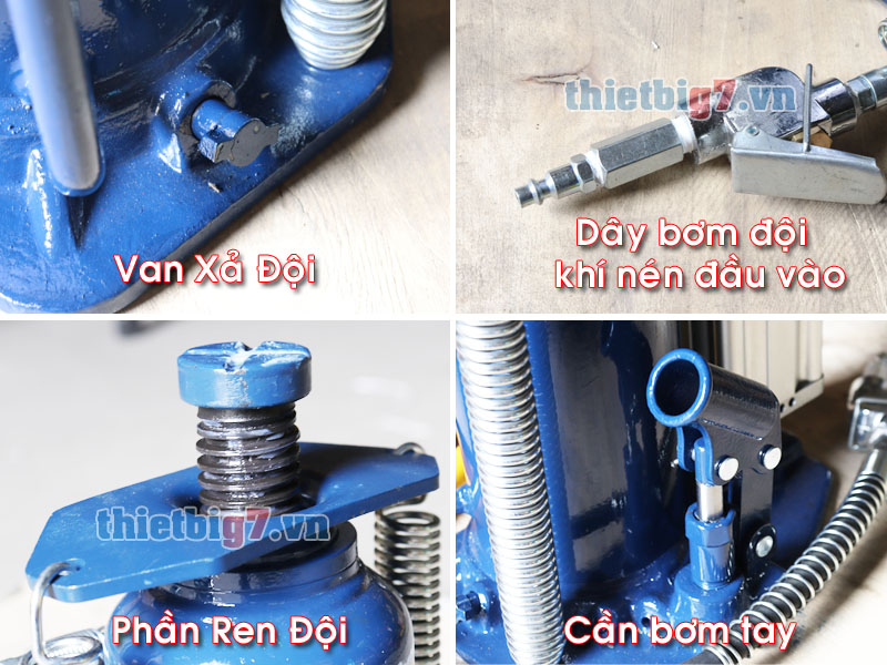 Các bộ phận của đội hơi 20 tấn cao OMEGA Lift doi-hoi-20-tan-cao-omega-lift-cau-tao