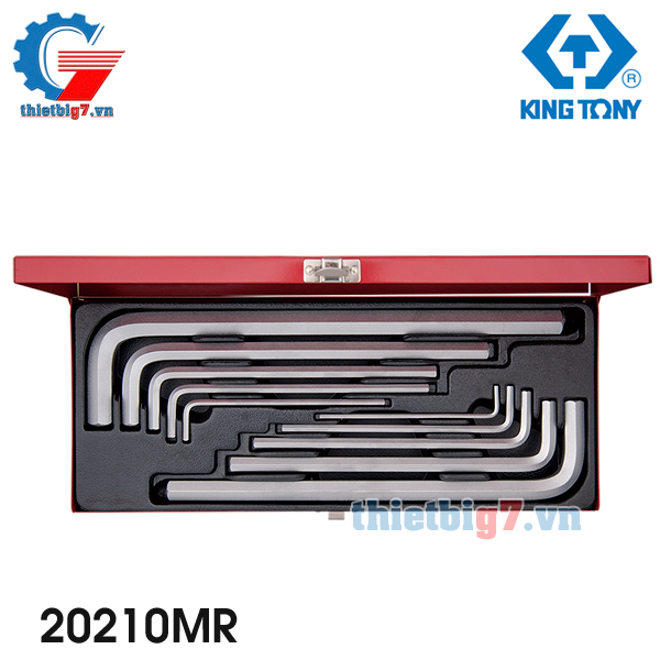 Bộ Lục Giác 10 Chi Tiết Hệ Mét Kingtony 20210MR