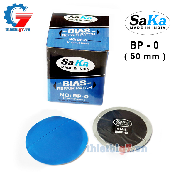 Miếng Vá Lốp Bố Chéo SAKA BP-1 ( 65mm, Hộp 20 miếng )