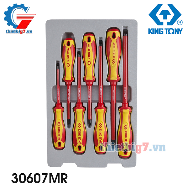 Bộ vít cách điện 7 cái Kingtony 30607MR bo-vit-cach-dien-7-cai-kingtony-30607MR
