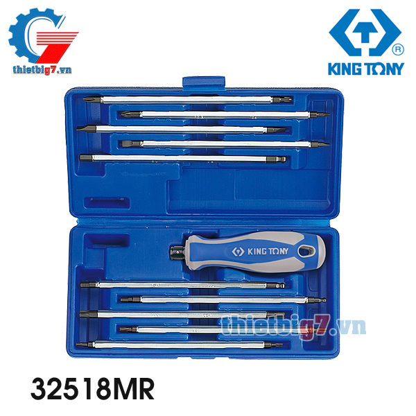 Bộ Tua  Vít 2 Đầu 11 Cái Hệ Mét Kingtony 32518MR