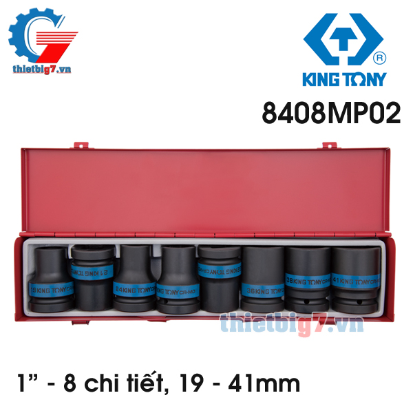Bộ tuýt 1" Kingtony 8 chi tiết 8408MP02 bo-tuyt-1inch-kingtony-8-chi-tiet-8408mp02
