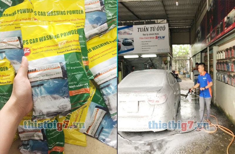 Bột rửa xe không chạm Bột rửa xe không chạm
