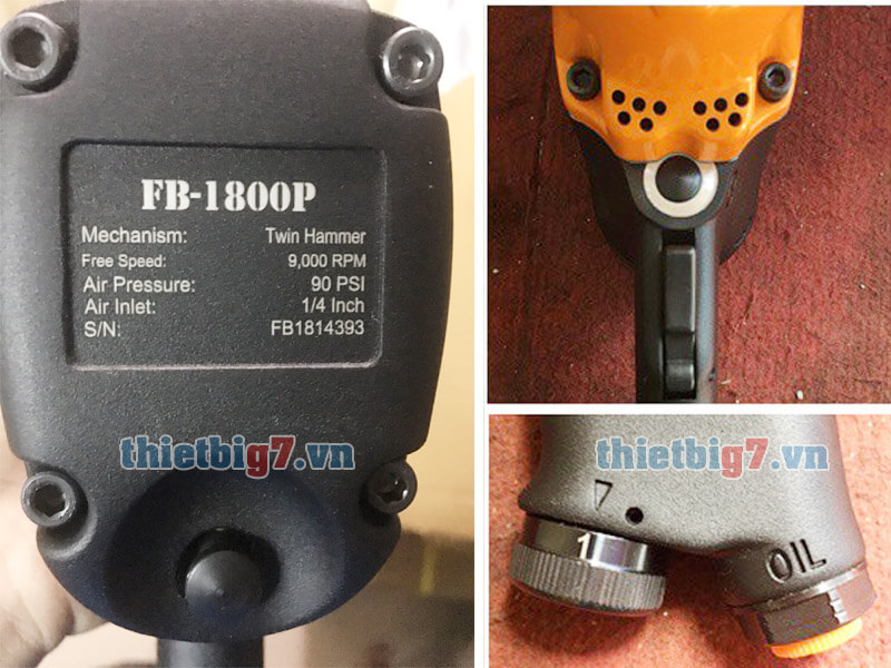 Hình thực tế súng xiết bu lông 1/2 inch Firebird FB-1800P Hình thực tế súng xiết bu lông 1/2 inch Firebird FB-1800P
