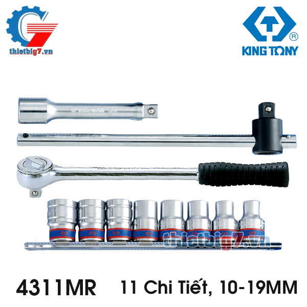 Bộ tuýp 1/2" Kingtony 4311MR 11 chi tiết bo-tuyt-1-2-kingtony-11-chi-tiet-4311mr