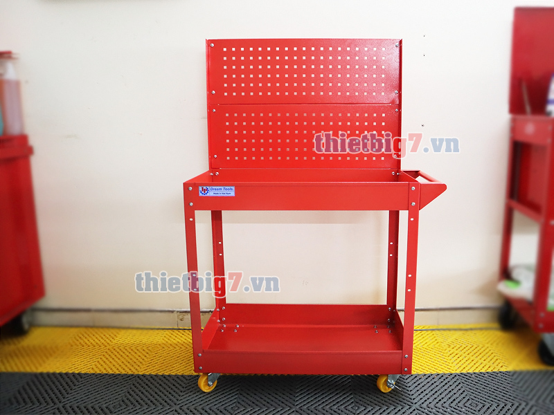 Xe đựng đồ nghề 2 ngăn có bảng treo dụng cụ Xe đựng đồ nghề 2 ngăn có bảng treo dụng cụ