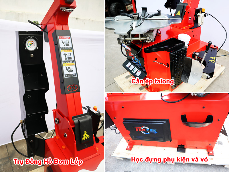 Trụ đồng hồ bơm lốp, cần ép talong và bên hong trang bị học để phụ kiện vá vỏ Trụ đồng hồ bơm lốp, cần ép talong và bên hong trang bị học để phụ kiện vá vỏ