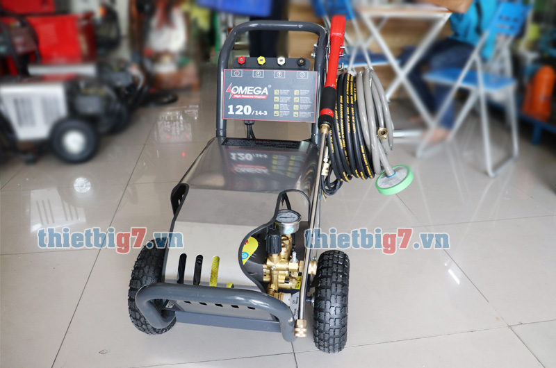 Máy rửa xe cao áp Omega 120bar 3kw