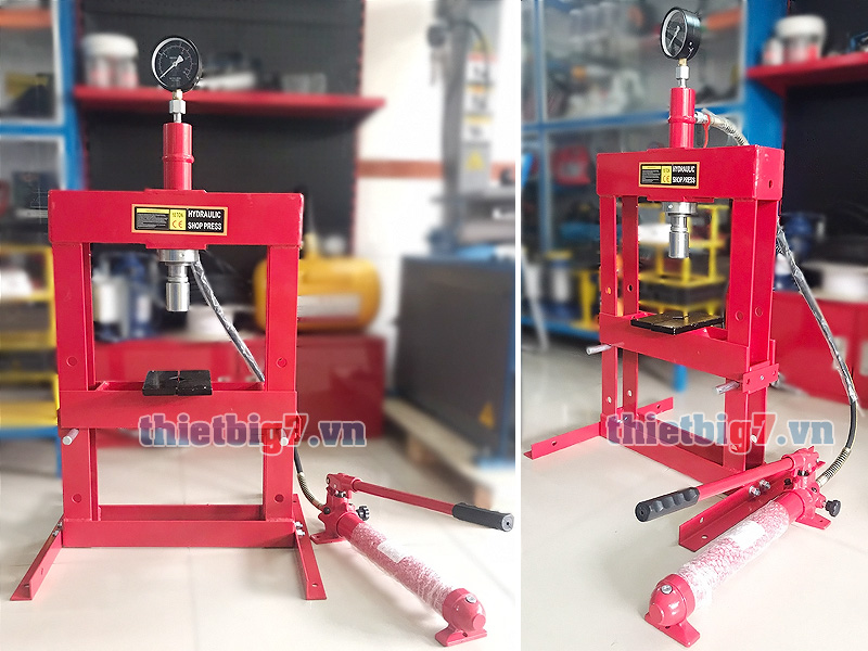 Hình ảnh thực tế máy ép thủy lực 10 tấn có đồng hồ may-ep-thuy-luc-10-tan-co-dong-ho